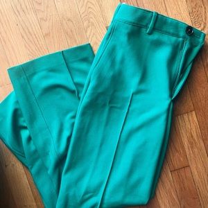 zara high waisted green pants